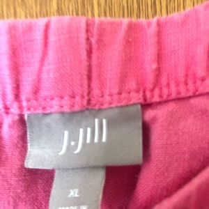 JJill Linen crop full leg pants